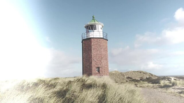 The Lighthouse Quermarkenfeuer, Kampen, Sylt, Germany, Europe