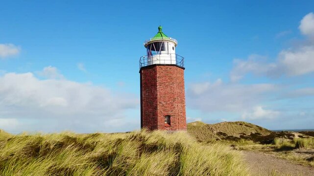 The Lighthouse Quermarkenfeuer, Kampen, Sylt, Germany, Europe