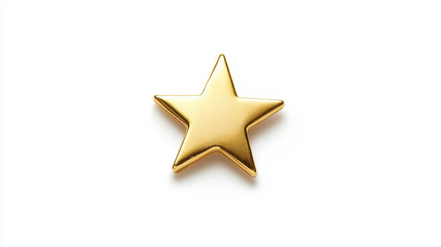 National Employee Appreciation Day. Gold star pin symbolizing achievement and recognition