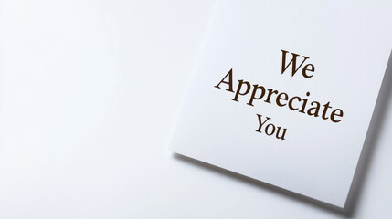 National Employee Appreciation Day. We appreciate you with this elegant thank you card
