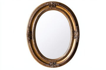 Elegant vintage mirror with ornate golden frame, perfect for home decor and interior design.