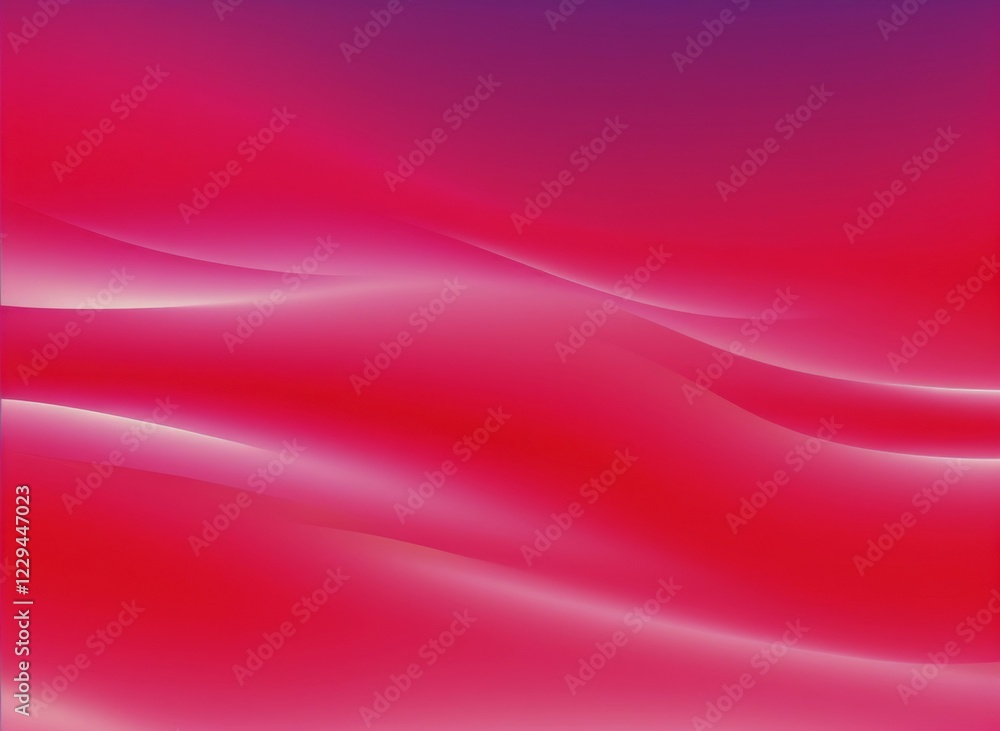 Poster abstract composition with smooth red waves and a subtle gradient effect, ai generated