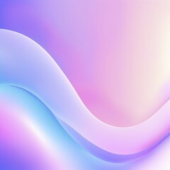 Soft pastel waves in purple, pink, and blue creating a smooth gradient, AI generated