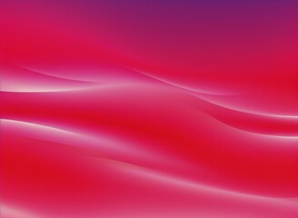 Obraz premium Abstract composition with smooth red waves and a subtle gradient effect, AI generated