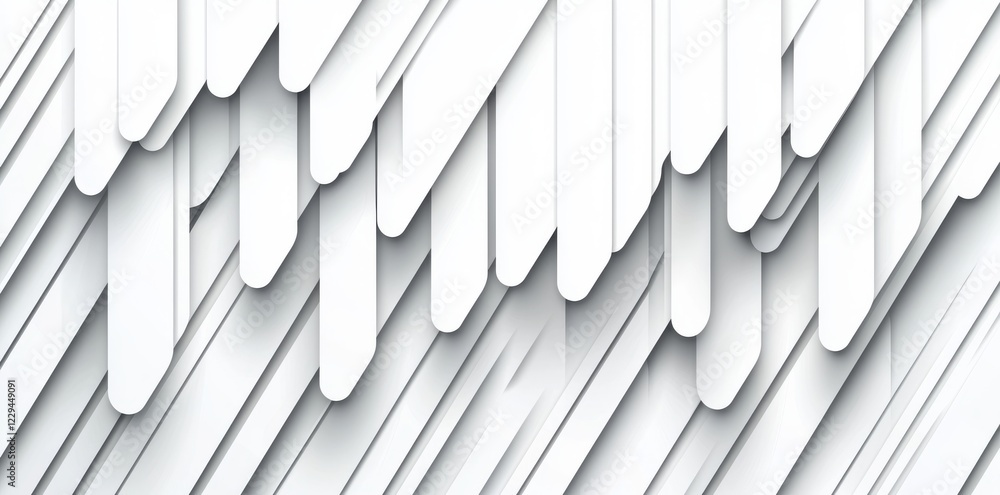 Poster a modern presentation design featuring a grey-white abstract background with a shine and layered eff