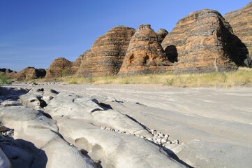 Piccaninny Creek Walk in the Purnululu National Park, Bungle Bungle, Australia, Oceania