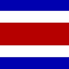 Official national flag of Costa Rica