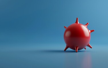 covid 19 virus isolated on white background - 3d rendering