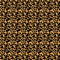 Seamless leopard pattern. Animal print. Vector illustration.