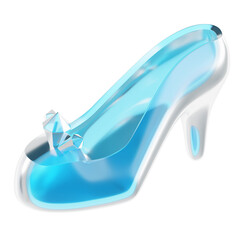 Glass Slipper with Sparkling Finish