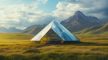 camping in the mountains