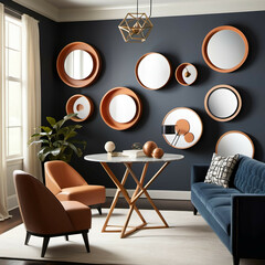 Echoing Geometry – A design that repeats geometric shapes in furniture, lighting, and decor to create a cohesive theme.