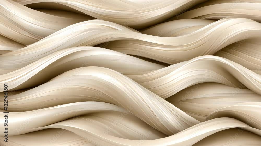 Poster experience elegant waves of light beige textures flowing seamlessly, creating a sense of movement an