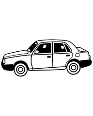 Obraz premium black and white car