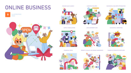 Business. Flat Vector Illustration