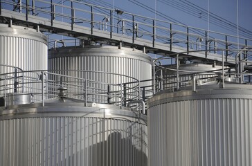 Naklejka premium Silos, port of Harburg, Hamburg, Germany, Europe