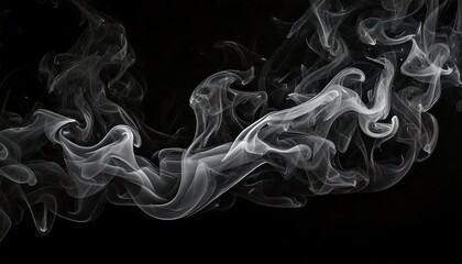 Fototapeta premium smoke on black background