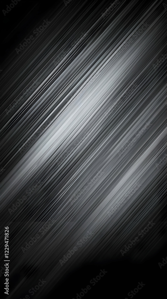 Poster abstract black and white diagonal lines background creates dynamic visual interest