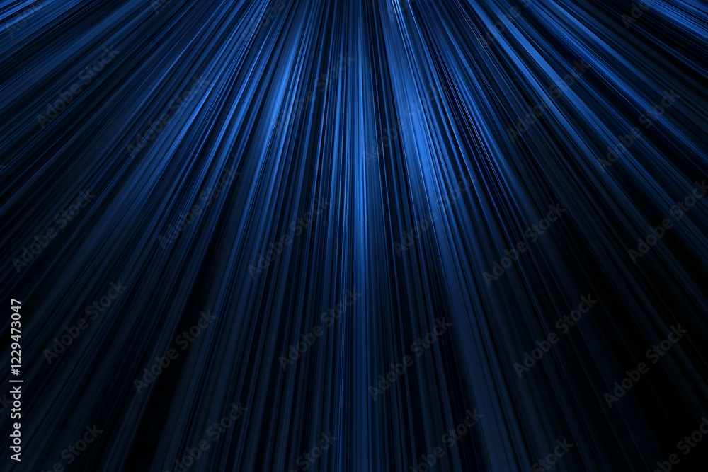 Poster abstract blue rays background creates a dynamic and modern visual design with a sense of speed