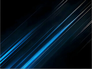 Fototapeta premium Abstract Blue Light Streaks Shine Brightly Across a Dark Background with Subtle Texture