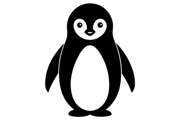 penguin on white