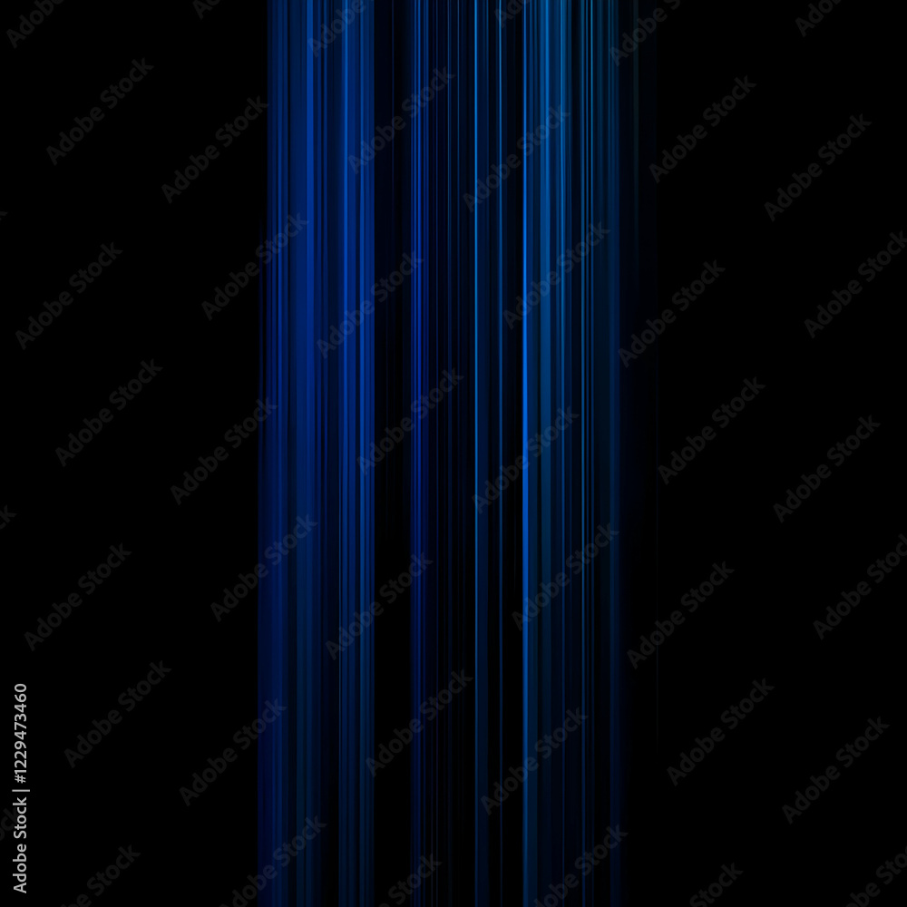 Poster abstract blue vertical lines background creates a modern and stylish design with dark backdrop