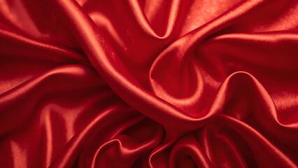 Obraz premium red satin fabric