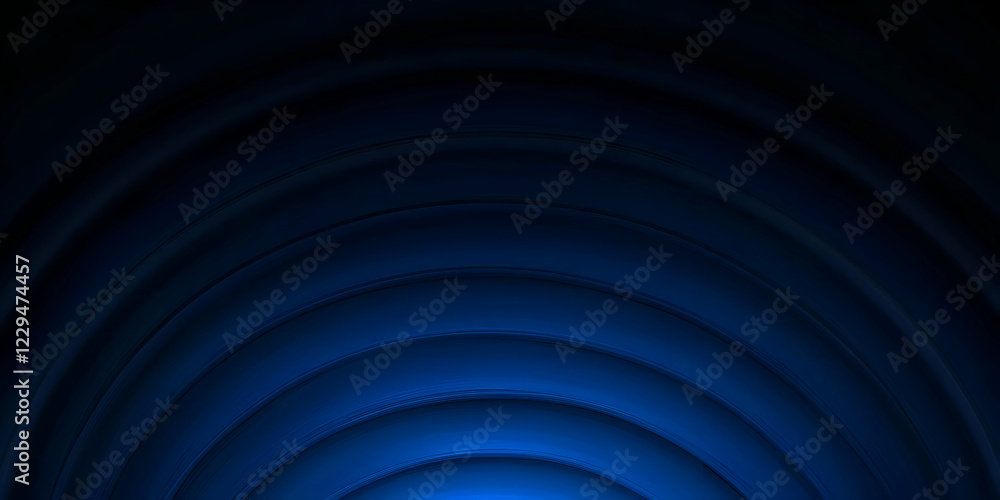 Poster abstract background creates a dark blue swirl pattern with smooth curves and a bright center