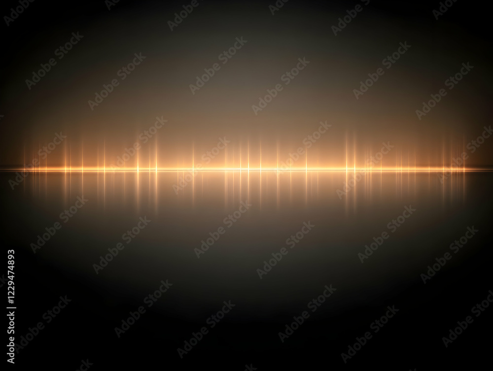 Poster abstract background with a glowing orange line and a subtle gradient creates a modern and elegant lo