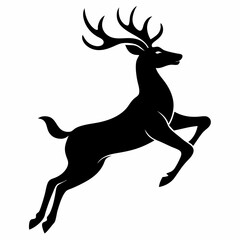 silhouette of a deer