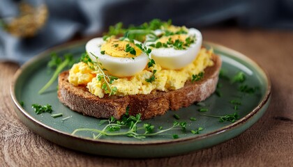 canape salmon and avocado with eggs