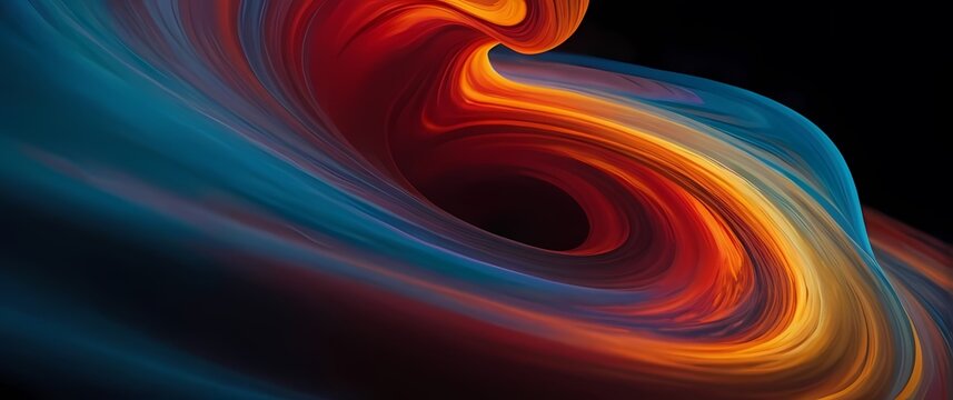 An artistic close up of swirling paints in an artistic endeavor creating vivid moments