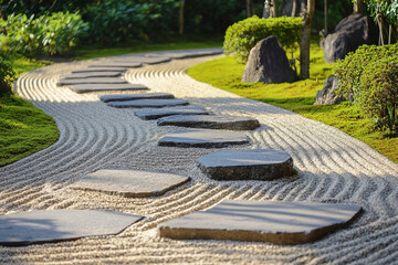 Front yard, landscape design made generative AI