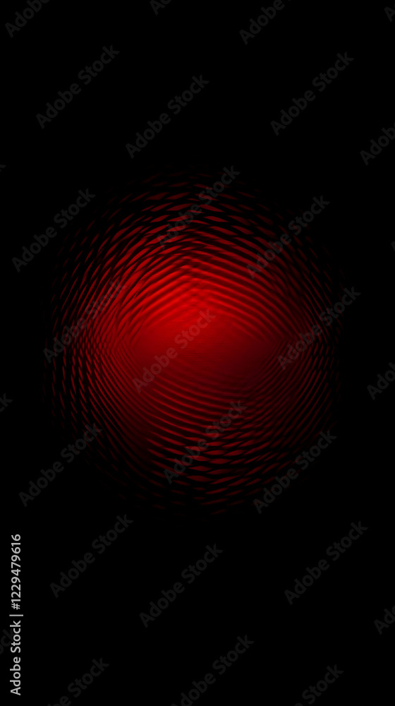 Poster red circular abstract background with ripples and dark edges creates a mystical aura with subtle tex
