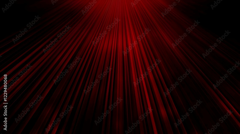 Poster abstract red light rays background creates dramatic visual effect with dark contrast