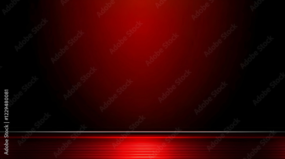Poster abstract red and black gradient background creates a smooth transition with subtle lighting effects.