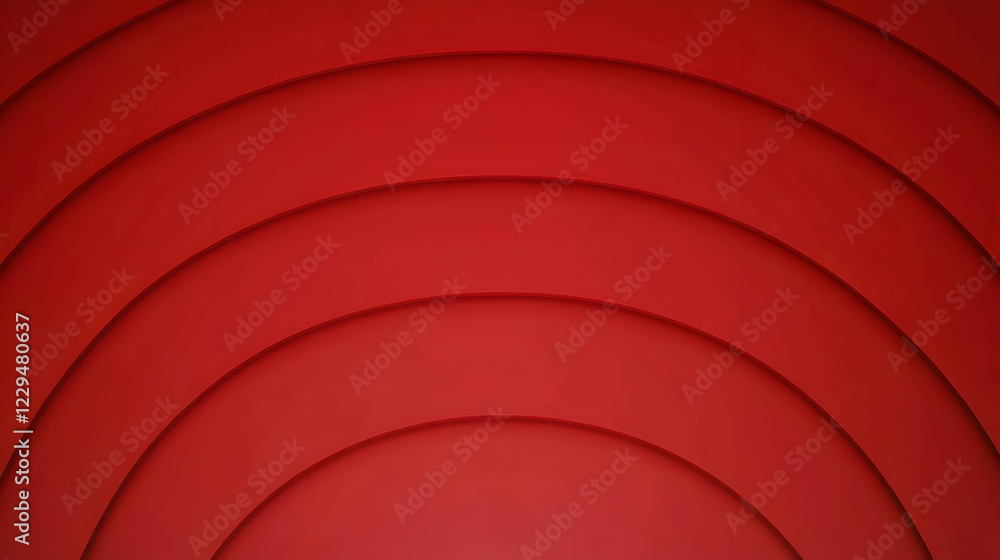 Poster red curves abstract background creates a visually striking and modern design element