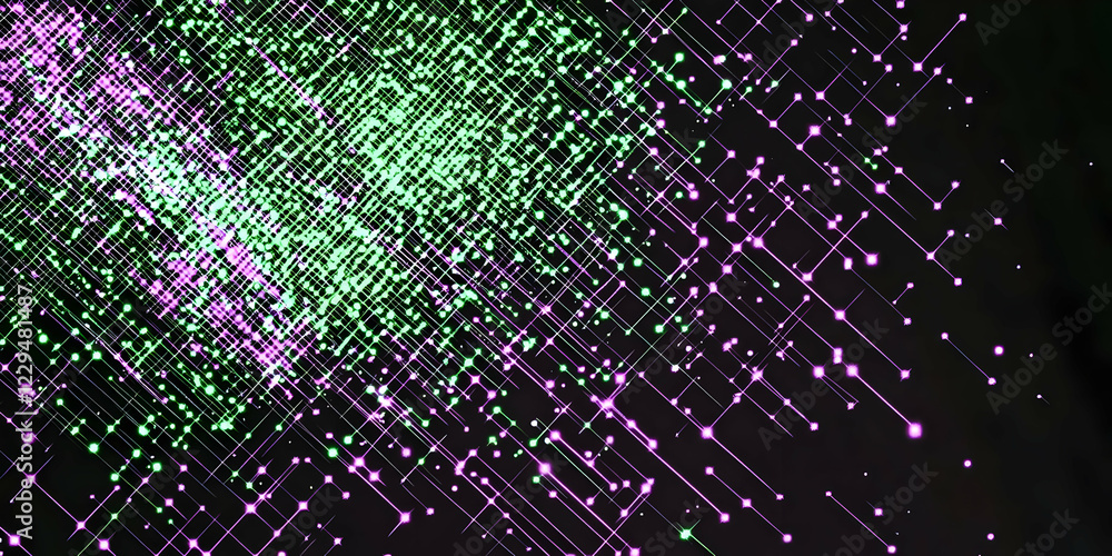 Poster Abstract Background Creates a Dynamic Visual Experience with Intersecting Lines and Sparkling Dots