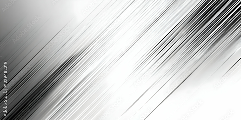 Poster abstract background with diagonal lines creates dynamic visual with shades of gray and white