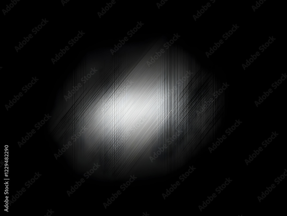 Poster abstract black and white lines creates dynamic visual effect in dark background