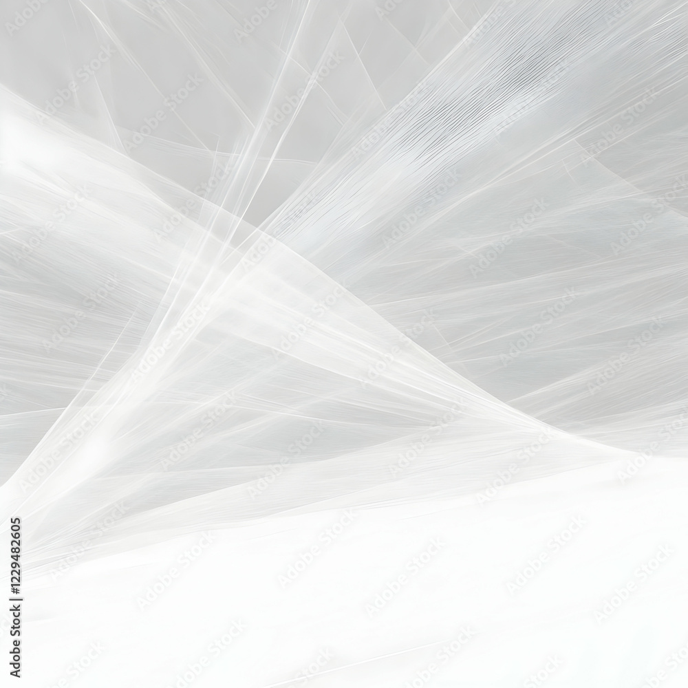 Poster Abstract White Background with Soft Lines Creates a Smooth and Elegant Design