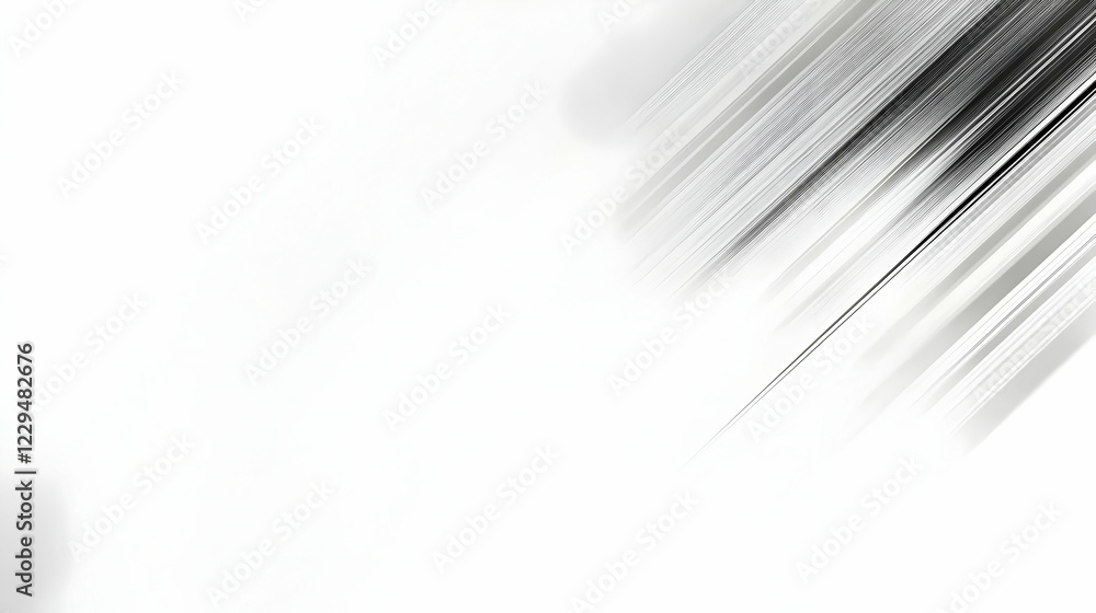 Poster abstract background features dynamic diagonal lines in shades of gray and white for modern design