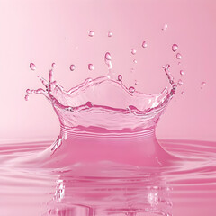 Pink Splash On A Pink Background 