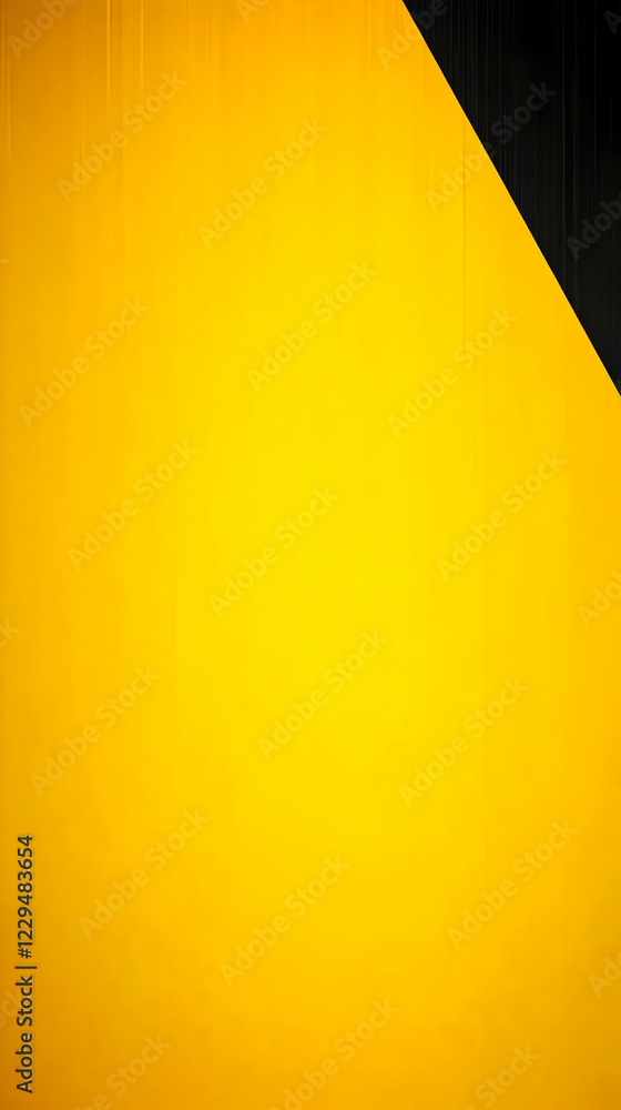 Poster Abstract Yellow and Black Background Creates a Dynamic Visual Contrast with Subtle Textures