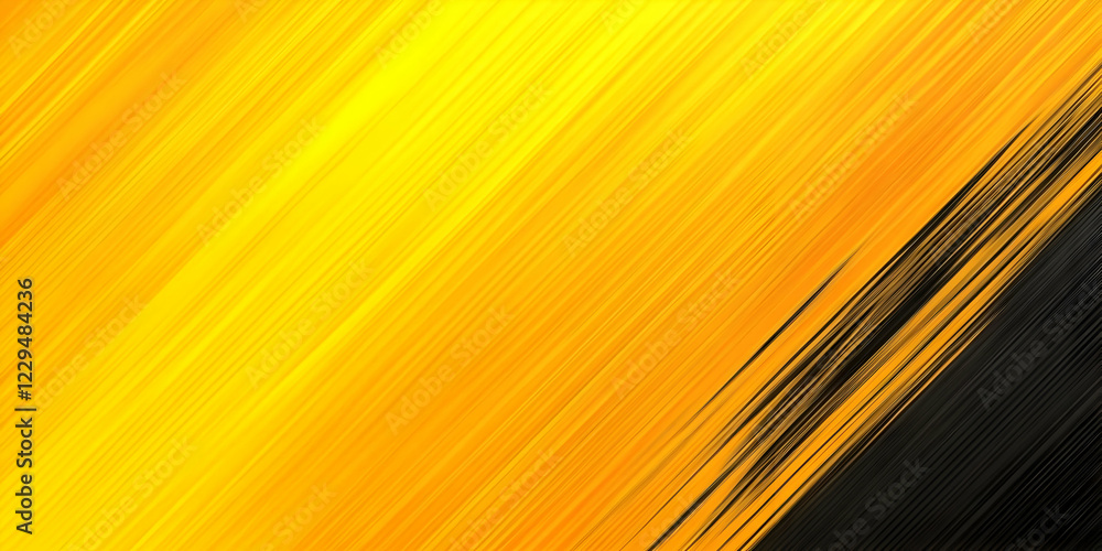 Poster abstract yellow and black diagonal lines background creates dynamic visual effect