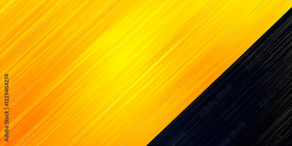 Poster abstract yellow and black diagonal lines background creates a dynamic visual