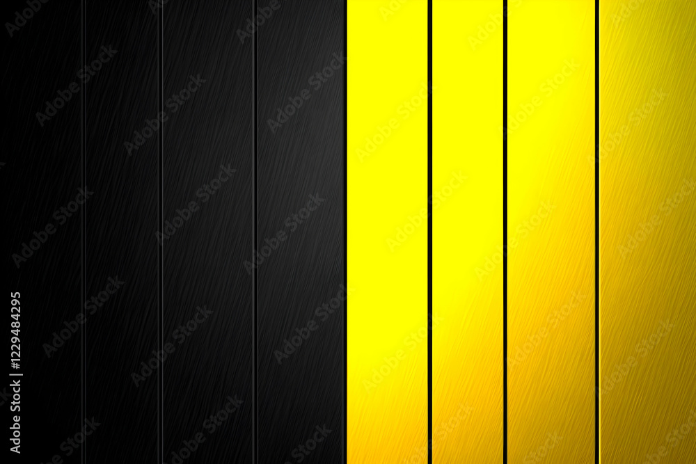 Poster abstract black and yellow vertical striped background with subtle texture and modern design elements