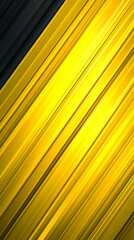Abstract Yellow and Black Diagonal Lines Background Creates a Dynamic Visual