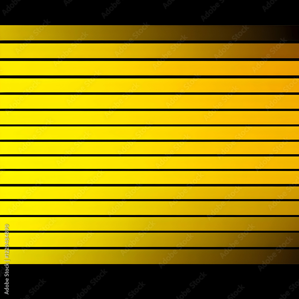 Poster yellow and black stripes abstract background design with gradient effect.