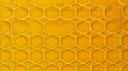 Glossy Golden Honeycomb Pattern Creates a Visually Appealing Background for Design Projects